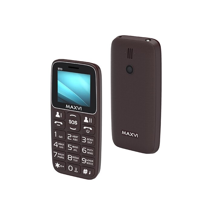 Мобильный телефон Maxvi B110 Brown от компании F-MART - фото 1