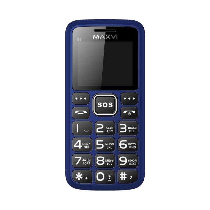 Мобильный телефон MAXVI B3 (blue) от компании F-MART - фото 1