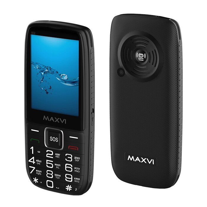 Мобильный телефон Maxvi B32 Black от компании F-MART - фото 1