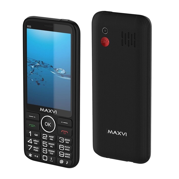 Мобильный телефон Maxvi B35 Black от компании F-MART - фото 1