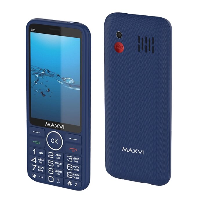 Мобильный телефон Maxvi B35 Blue от компании F-MART - фото 1