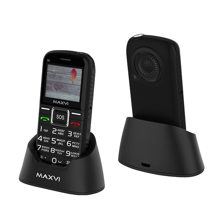 Мобильный телефон MAXVI B5 Black от компании F-MART - фото 1