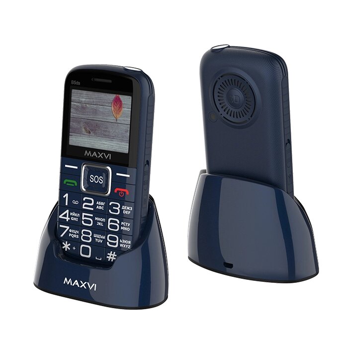 Мобильный телефон Maxvi B5ds Blue от компании F-MART - фото 1