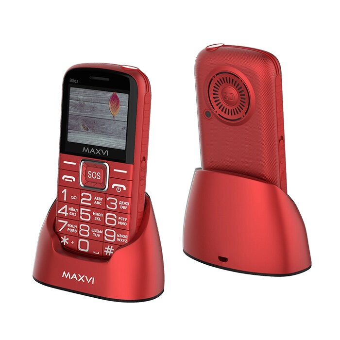 Мобильный телефон Maxvi B5ds Red от компании F-MART - фото 1