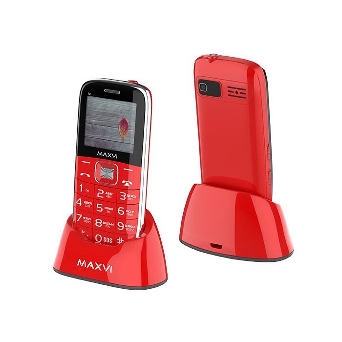 Мобильный телефон MAXVI B6 red от компании F-MART - фото 3