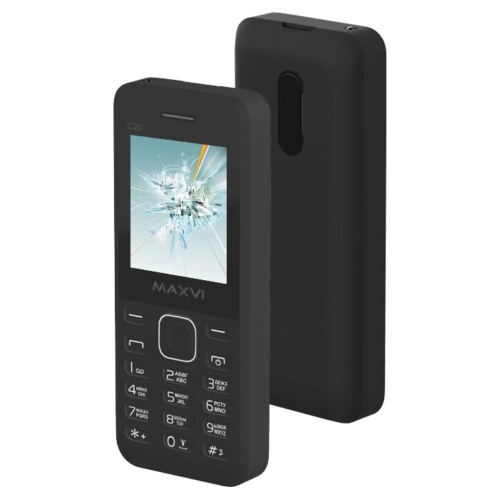 Мобильный телефон MAXVI C20 (black) от компании F-MART - фото 1