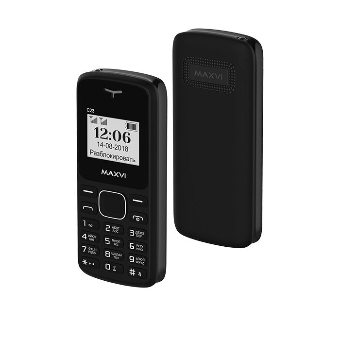Мобильный телефон MAXVI C23 (black) от компании F-MART - фото 1