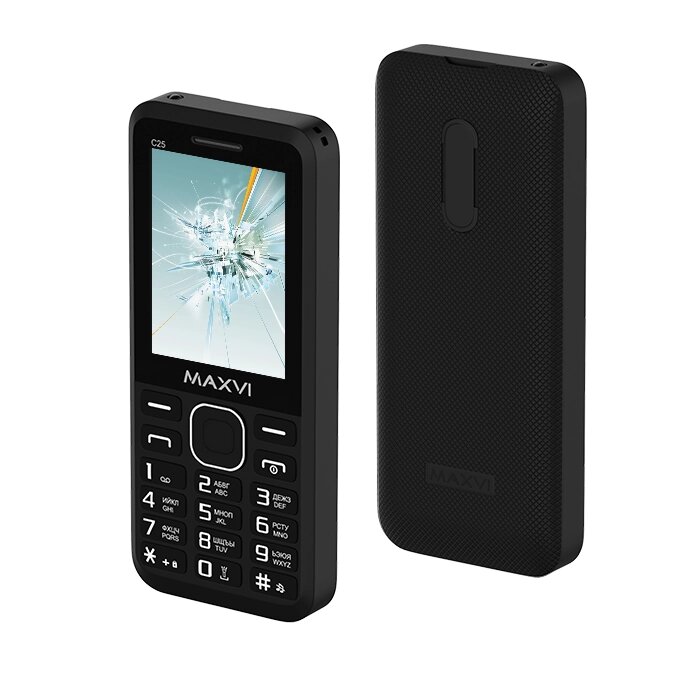Мобильный телефон Maxvi C25 Black от компании F-MART - фото 1