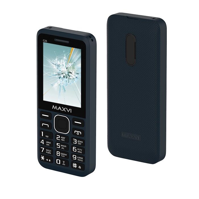 Мобильный телефон Maxvi C25 Blue от компании F-MART - фото 1