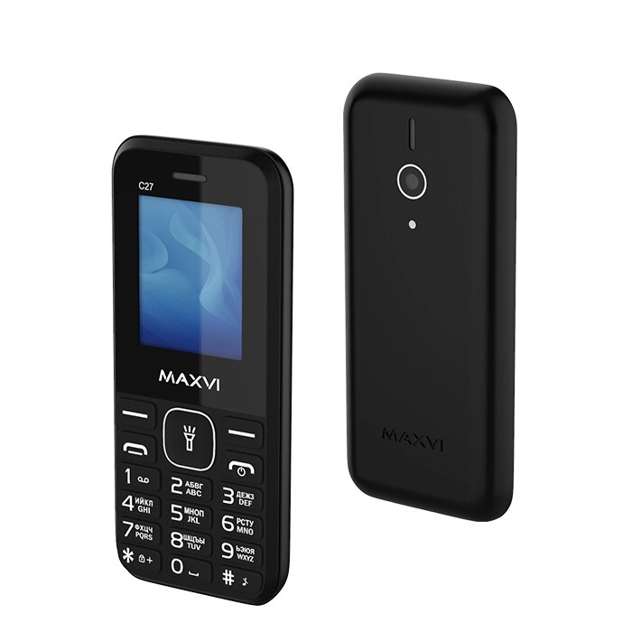 Мобильный телефон Maxvi C27 Black от компании F-MART - фото 1