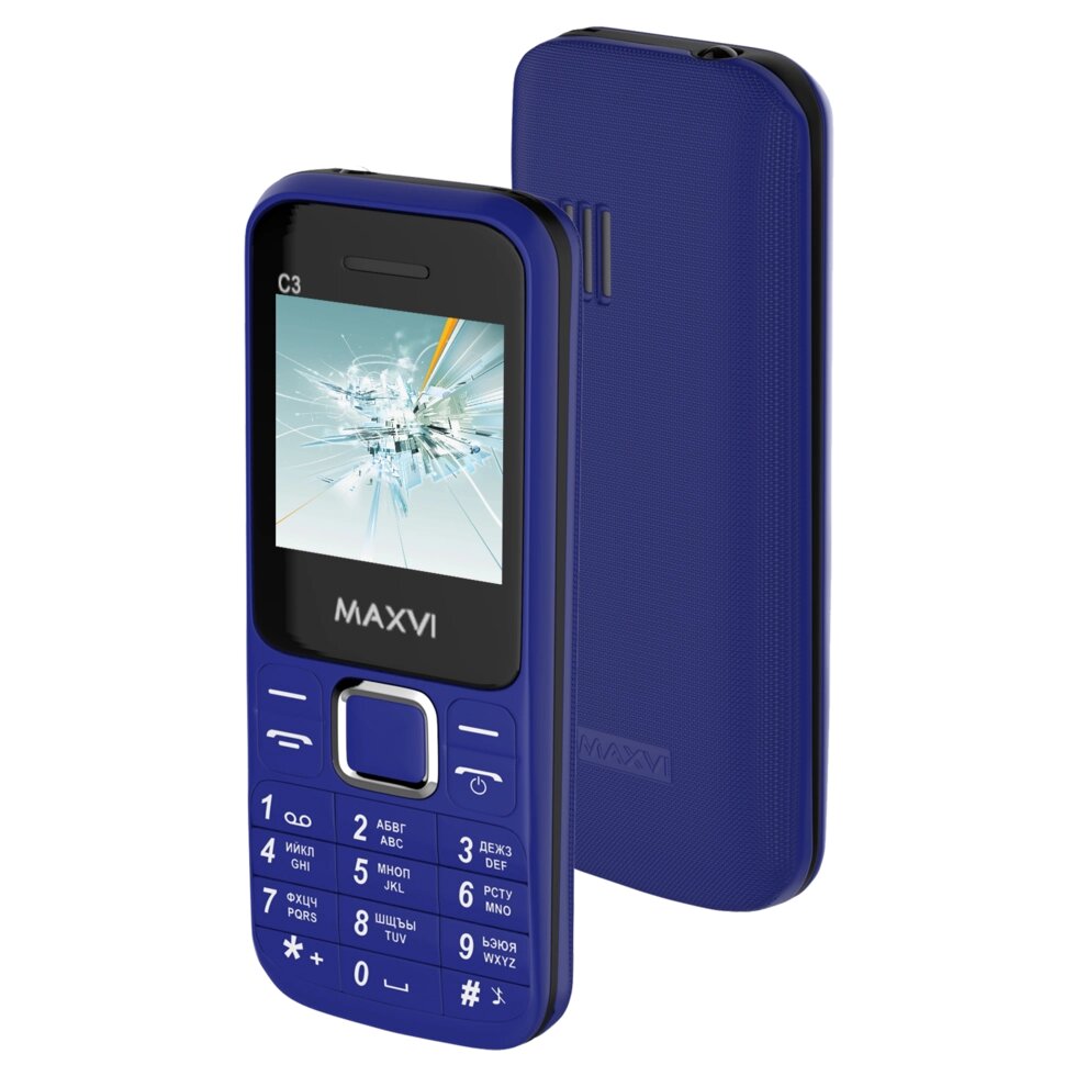 Мобильный телефон MAXVI C3 (blue) от компании F-MART - фото 2