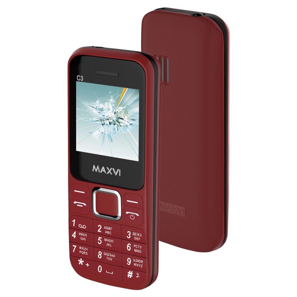 Мобильный телефон MAXVI C3 (red) от компании F-MART - фото 4