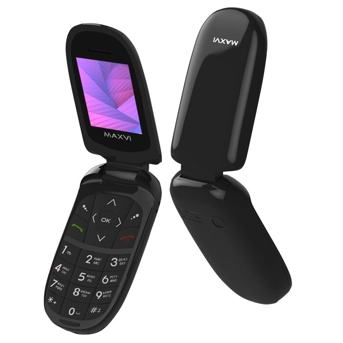 Мобильный телефон MAXVI E1 Black от компании F-MART - фото 1