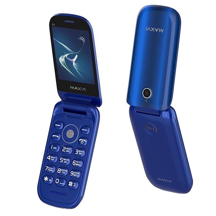 Мобильный телефон Maxvi E3 Radiance Blue от компании F-MART - фото 1