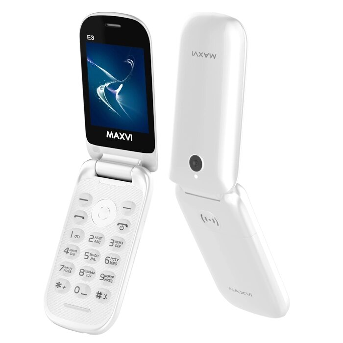 Мобильный телефон MAXVI E3 White от компании F-MART - фото 2