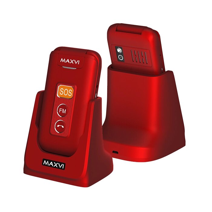 Мобильный телефон Maxvi E5 Red от компании F-MART - фото 1