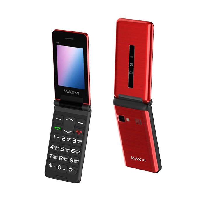 Мобильный телефон Maxvi E9 Red от компании F-MART - фото 1