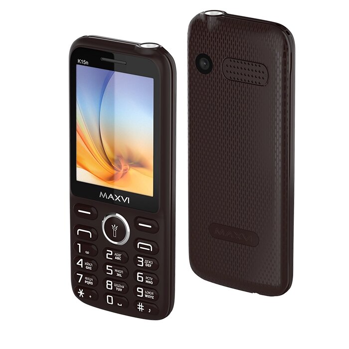 Мобильный телефон MAXVI K15n черный от компании F-MART - фото 1