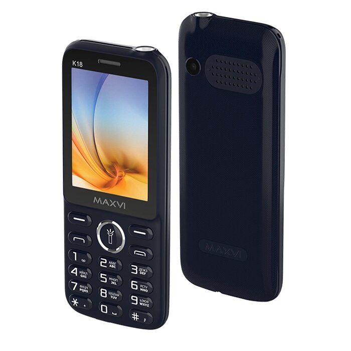 Мобильный телефон Maxvi K18 Blue от компании F-MART - фото 1