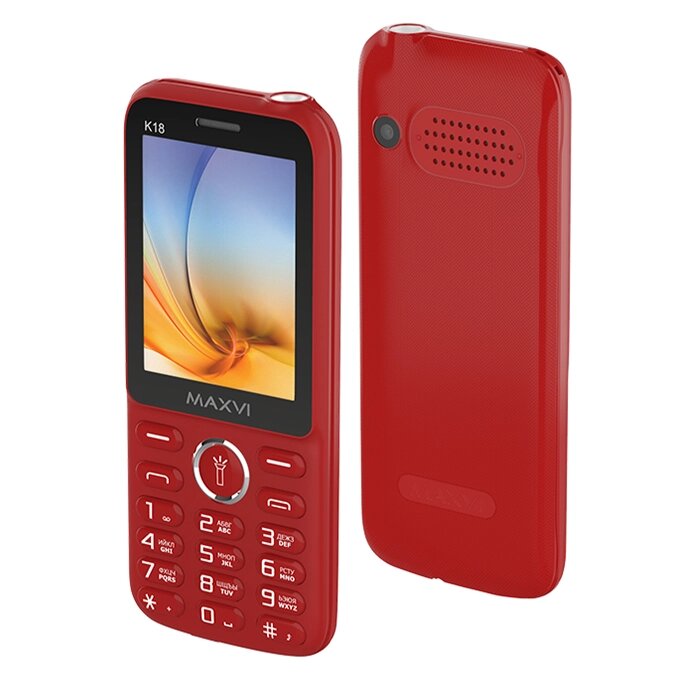 Мобильный телефон Maxvi K18 Red от компании F-MART - фото 1