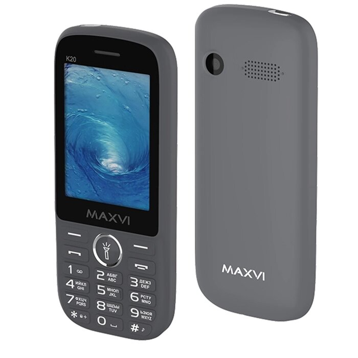 Мобильный телефон Maxvi K20 Grey от компании F-MART - фото 1