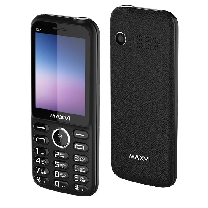 Мобильный телефон Maxvi K32 Black от компании F-MART - фото 1