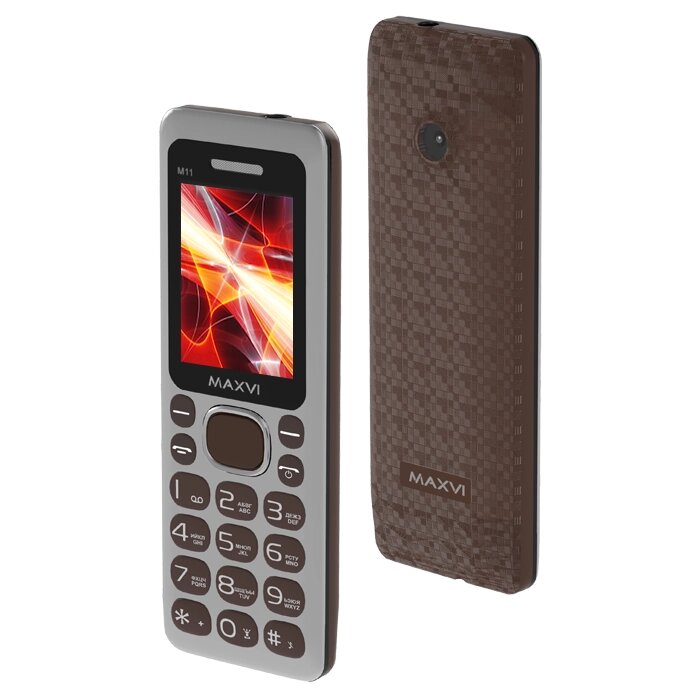 Мобильный телефон MAXVI M11 (brown) от компании F-MART - фото 1