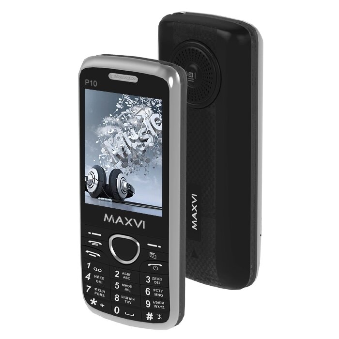 Мобильный телефон MAXVI P10 (black) от компании F-MART - фото 1