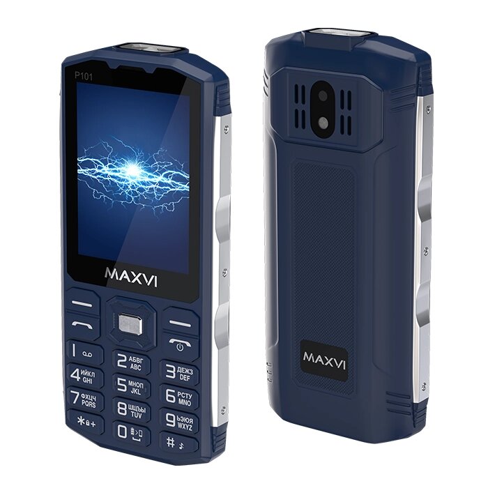 Мобильный телефон Maxvi P101 Blue от компании F-MART - фото 1