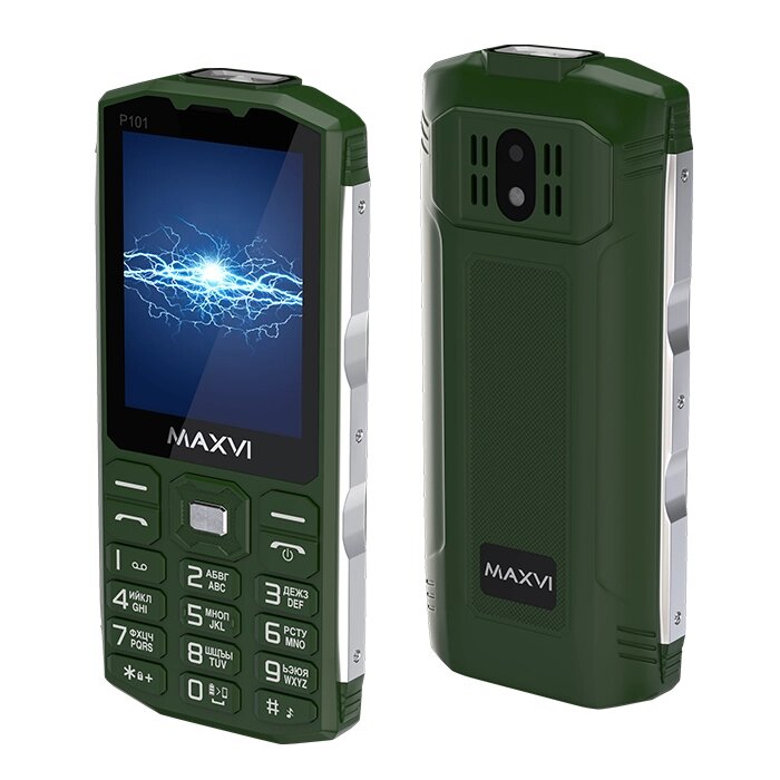 Мобильный телефон Maxvi P101 Green от компании F-MART - фото 1