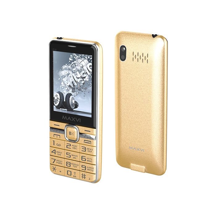 Мобильный телефон MAXVI P15 Gold от компании F-MART - фото 2