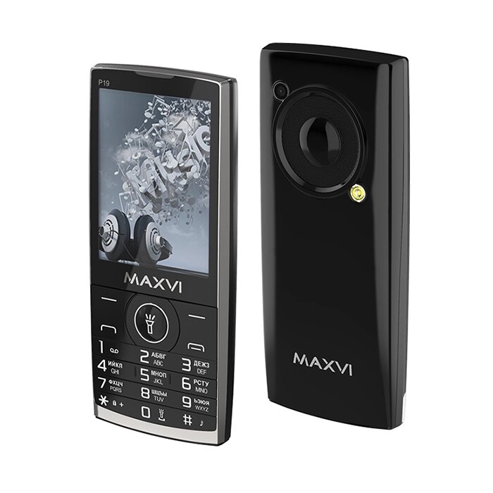 Мобильный телефон Maxvi P19 Black от компании F-MART - фото 1