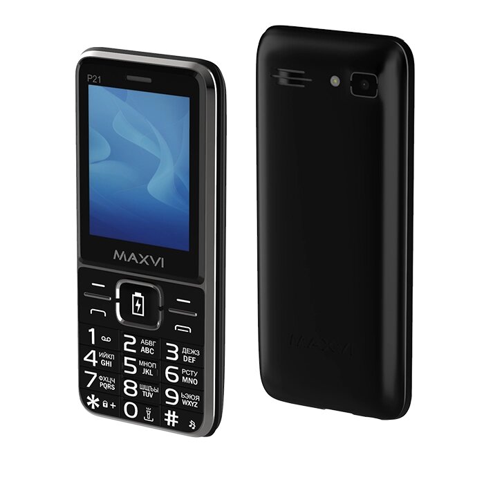 Мобильный телефон Maxvi P21 Black от компании F-MART - фото 1
