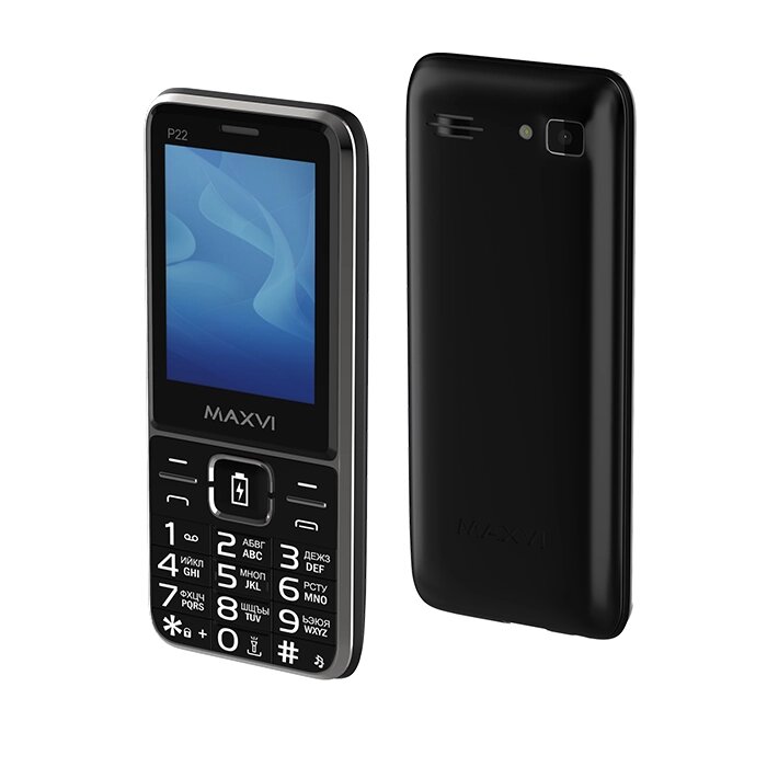 Мобильный телефон Maxvi P22 Black от компании F-MART - фото 1