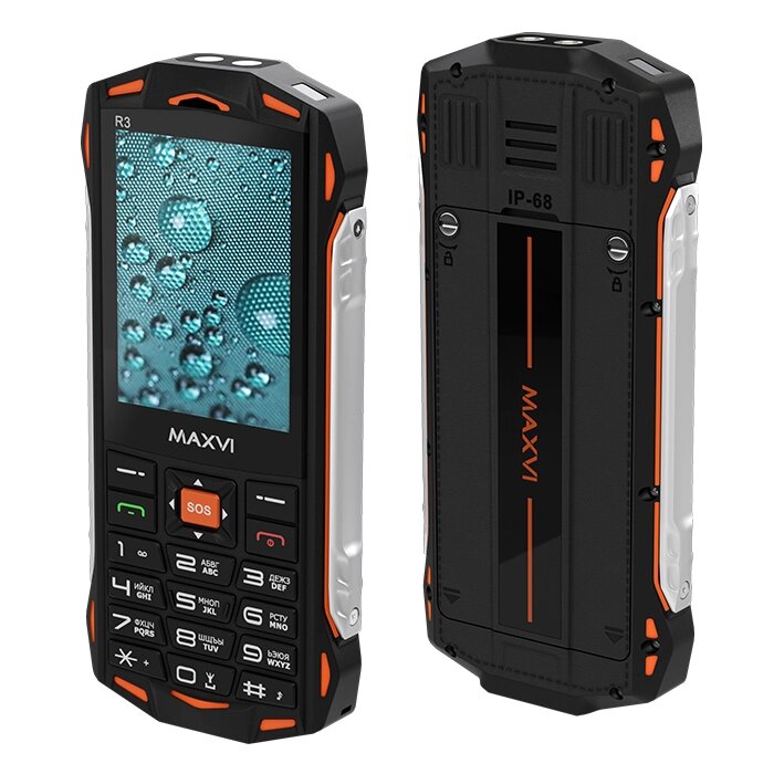 Мобильный телефон Maxvi R3 Orange от компании F-MART - фото 1