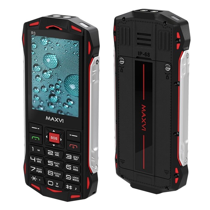 Мобильный телефон Maxvi R3 Red от компании F-MART - фото 1