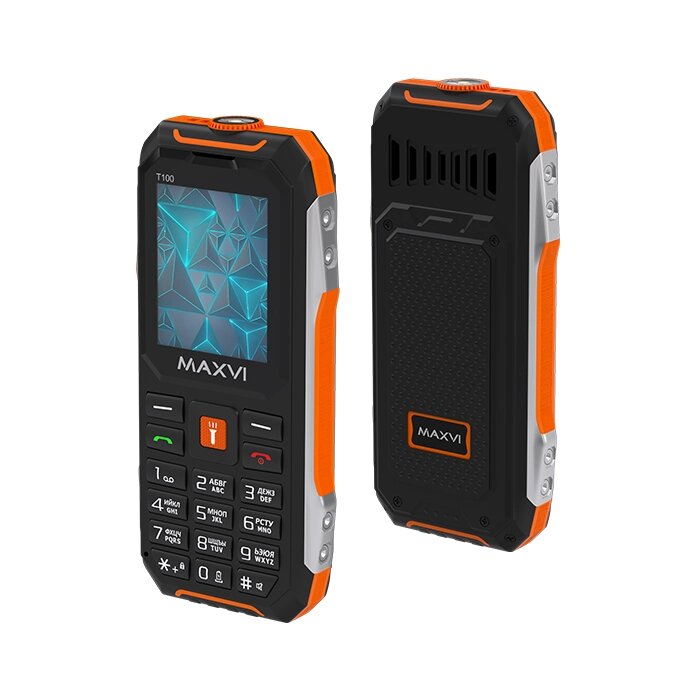 Мобильный телефон Maxvi T100 Orange от компании F-MART - фото 1