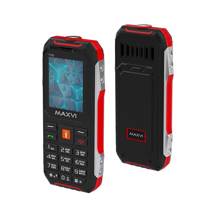 Мобильный телефон Maxvi T100 Red от компании F-MART - фото 1