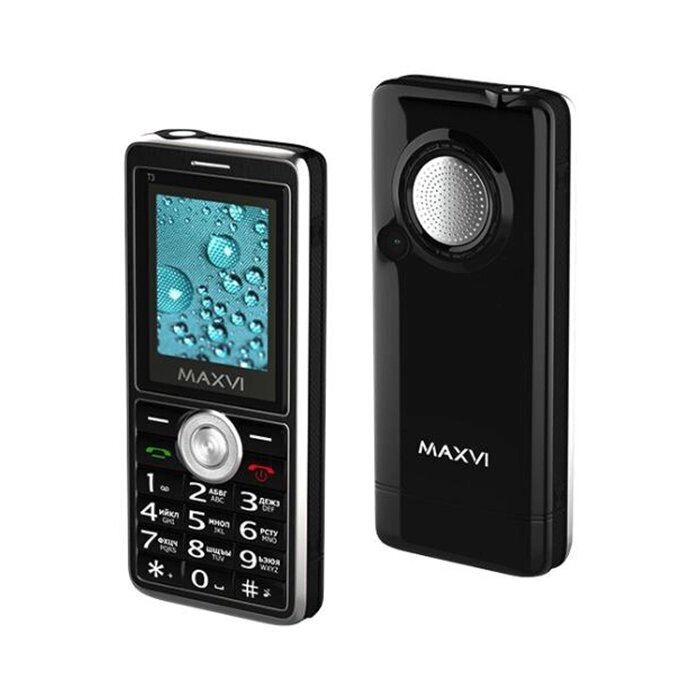 Мобильный телефон MAXVI T3 Black от компании F-MART - фото 1