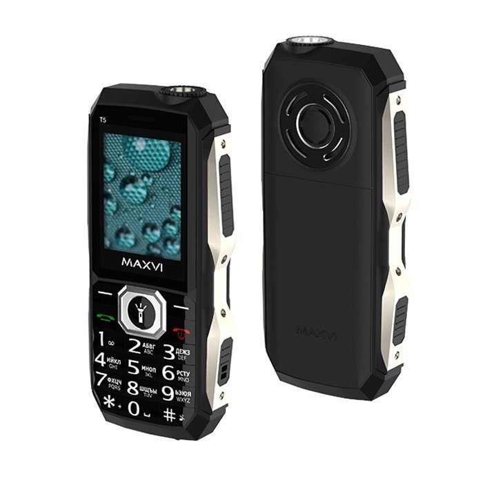 Мобильный телефон MAXVI T5 Black от компании F-MART - фото 1