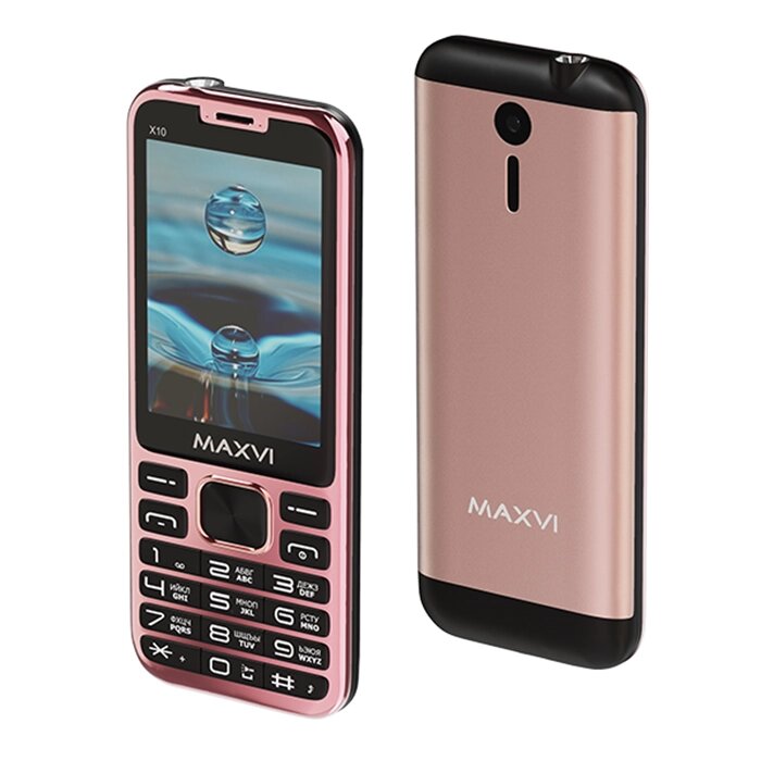 Мобильный телефон MAXVI X10 Rose Gold от компании F-MART - фото 3