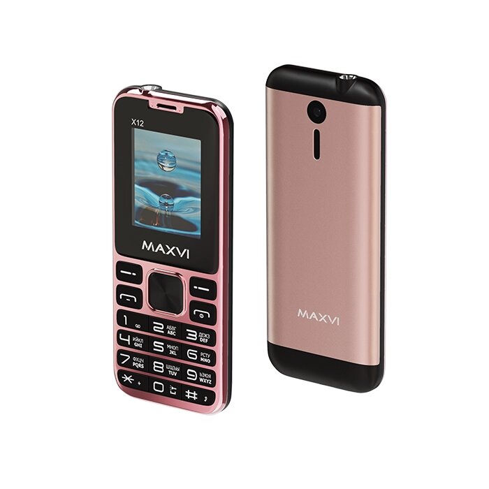 Мобильный телефон MAXVI X12 Rose Gold от компании F-MART - фото 3