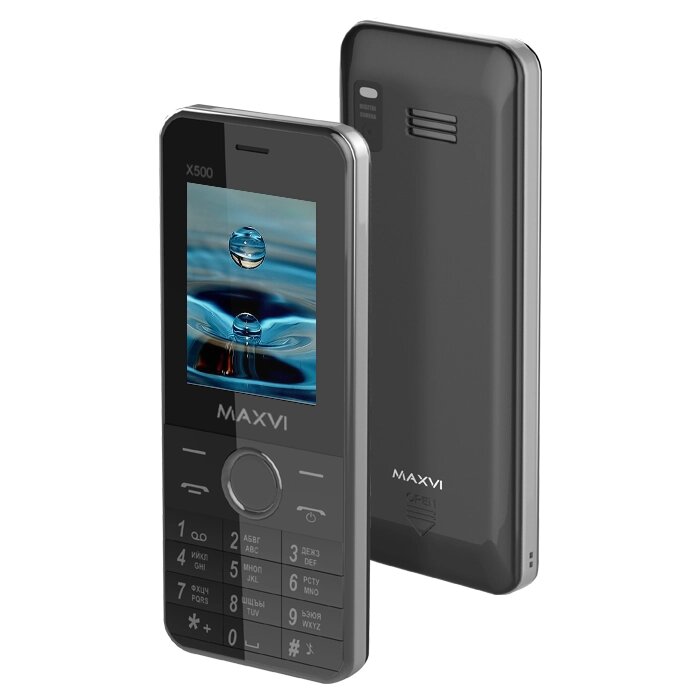 Мобильный телефон MAXVI X500 (black) от компании F-MART - фото 1