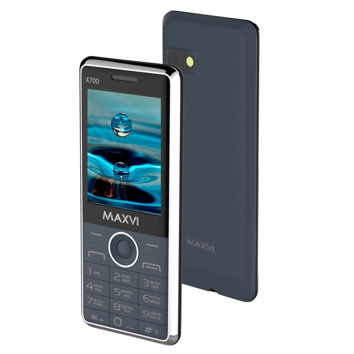 Мобильный телефон MAXVI X700 black-red от компании F-MART - фото 1