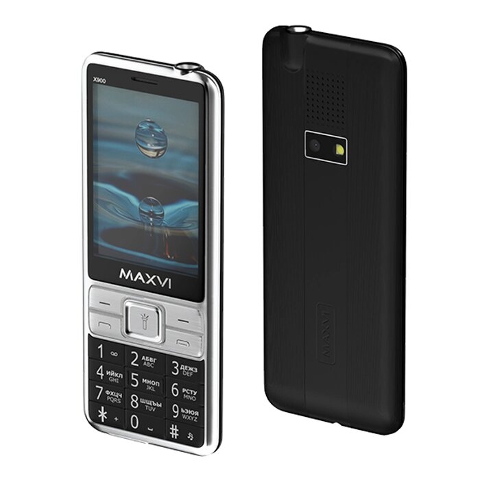 Мобильный телефон Maxvi X900 Black от компании F-MART - фото 1