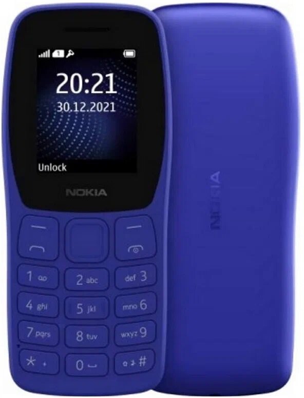 Мобильный телефон Nokia 105 DS Blue (TA-1428) от компании F-MART - фото 1