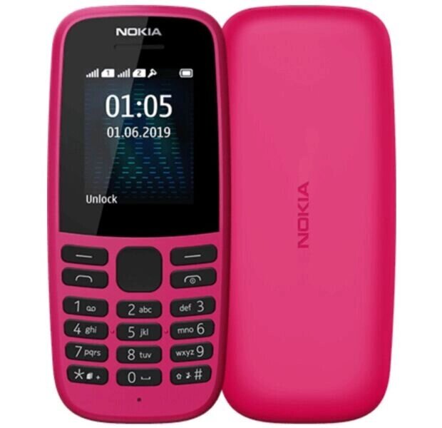 Мобильный телефон Nokia 105 DS Pink (TA-1174) от компании F-MART - фото 1