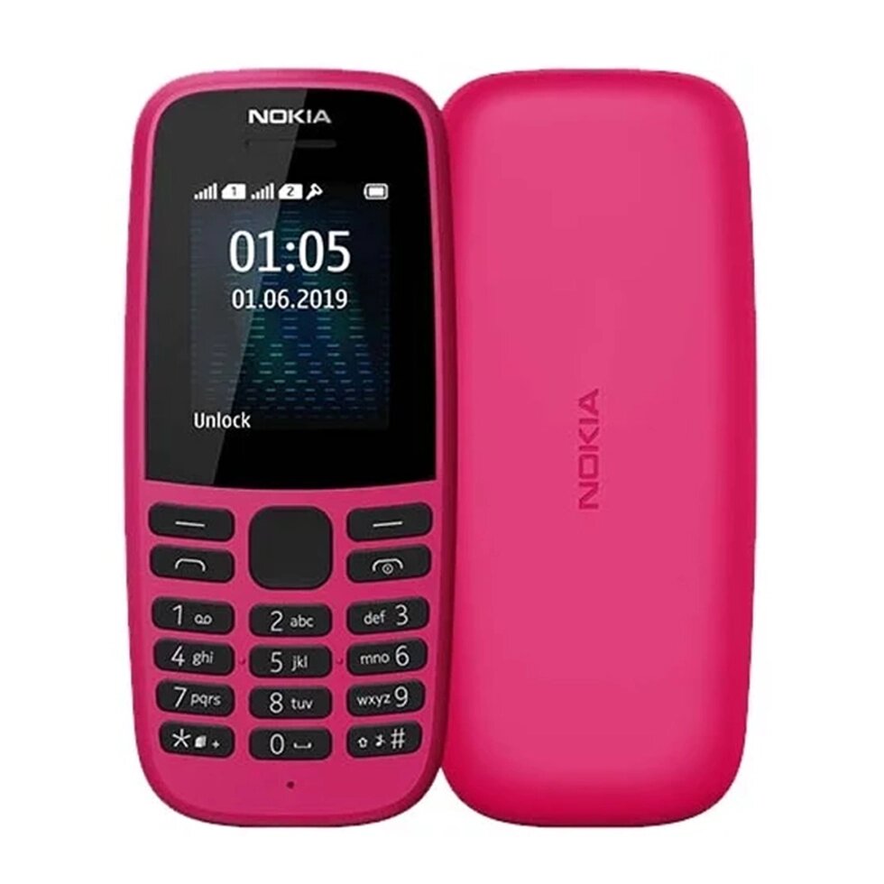 Мобильный телефон Nokia 105 SS pink (TA-1203) от компании F-MART - фото 1