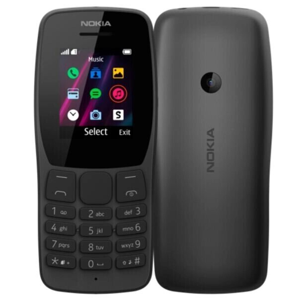 Мобильный телефон Nokia 110 DS black (TA-1192) от компании F-MART - фото 1