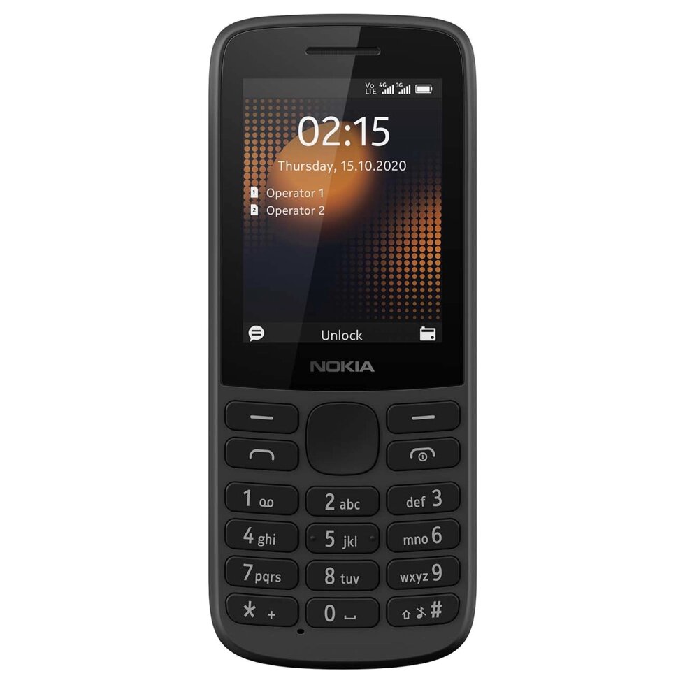 Мобильный телефон Nokia 215 4G Black (TA-1272) от компании F-MART - фото 1